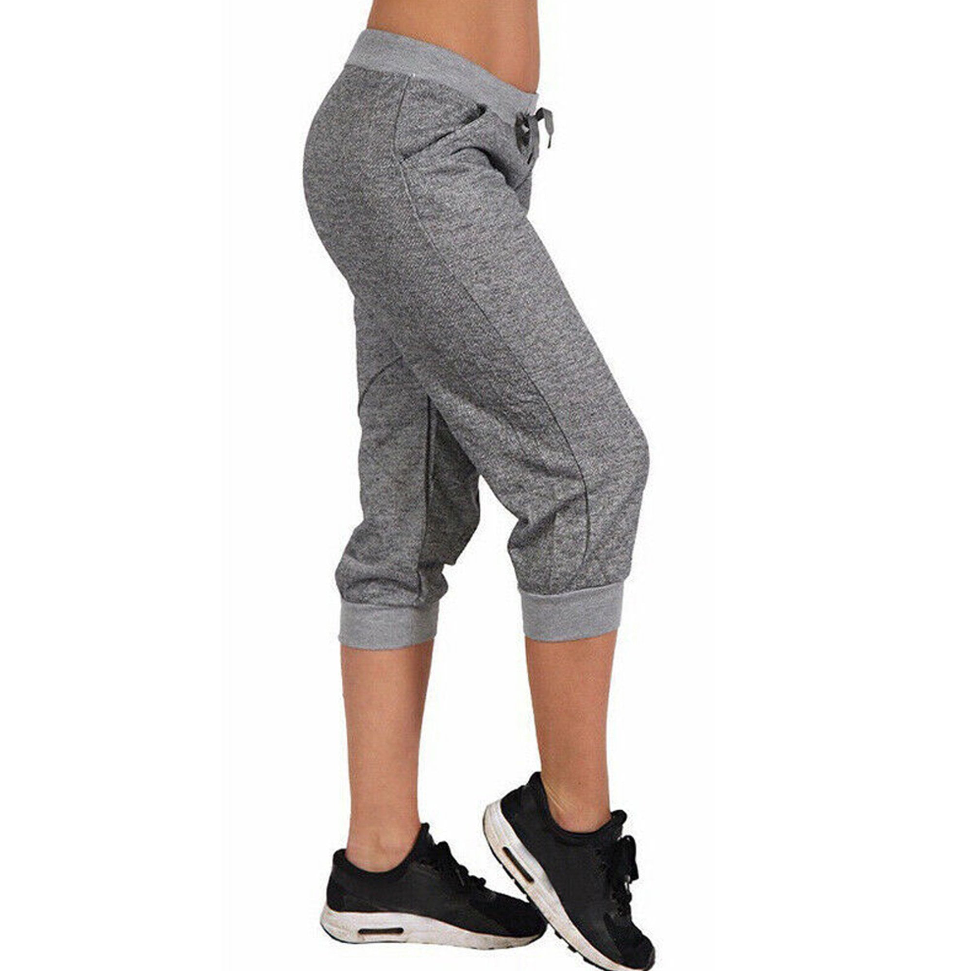 Musuos Women Sweatpants Capri Pants Jogger Running Yoga Fitness