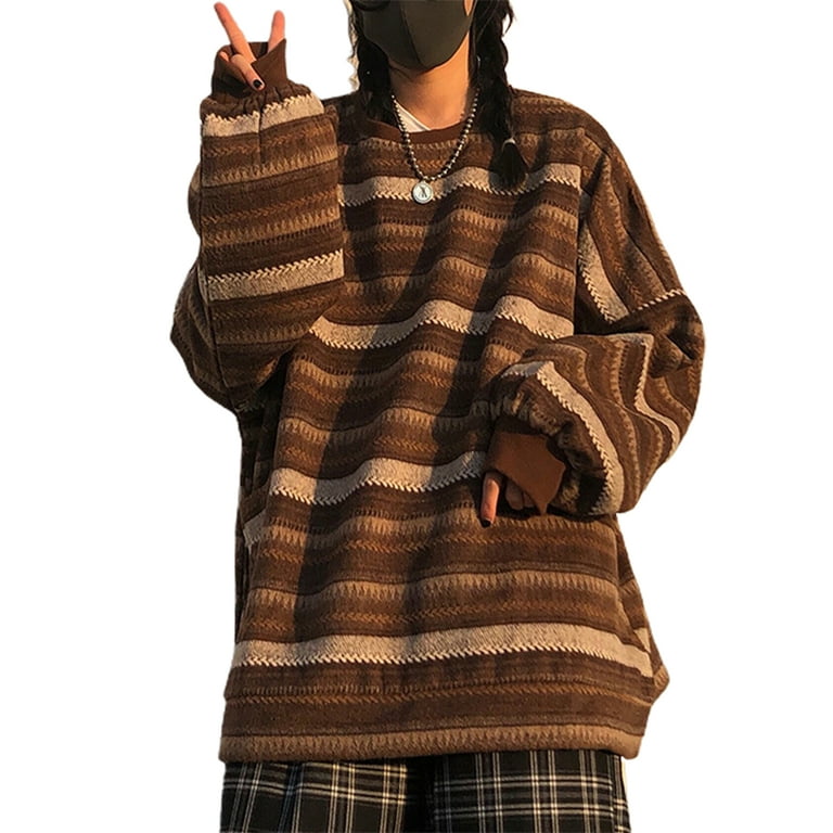 80s striped new arrivals sweater