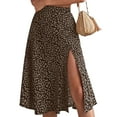 thumbnail image 1 of Musuos Women's A-line Midi Skirts Bohemian Floral Print High Waist Split Skirts Summer Casual Long Skirts, 1 of 7