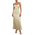 thumbnail image 1 of Musuos Women's Summer Long Slip Dress Solid Color Sleeveless Spaghetti Strap Low Cut Backless Slim Dress, 1 of 10