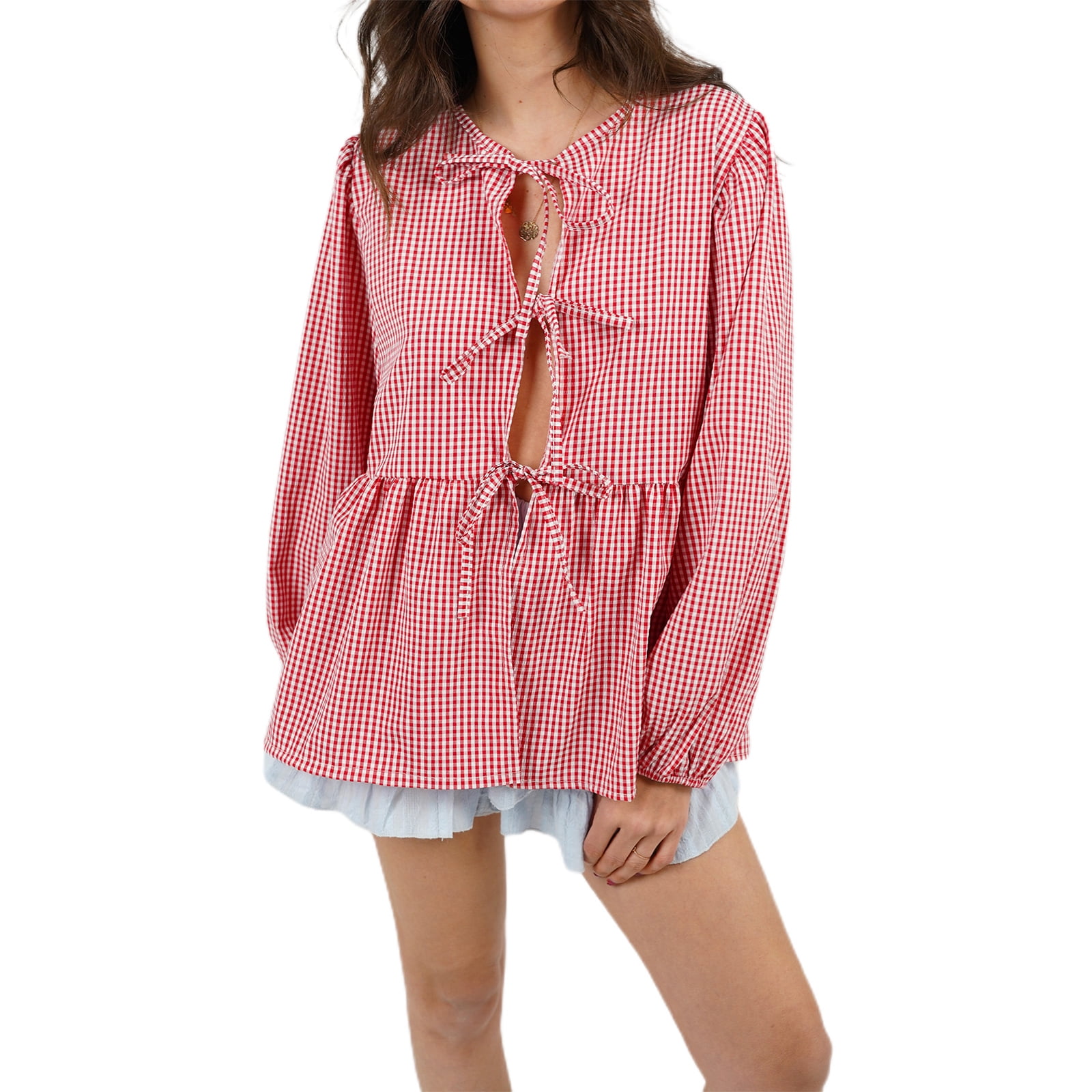 Womens Chiffon Smocked Peplum Tops Elegant Sexy Square Neck
