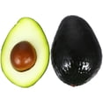 thumbnail image 1 of OFFIGAM Faux Food Display Simulated Avocados Olive Green PU Material Set of 2 Decorative Kitchen Props, 1 of 10