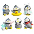 thumbnail image 1 of OFFIGAM 6Pcs Small Penguin Figurine Micro Landscape Decoration Assorted Colors, 1 of 11
