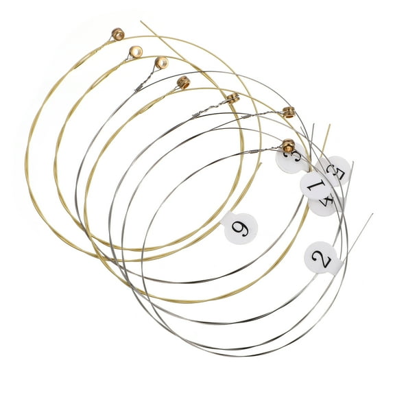 Mutably 7pcs Lyre Harp String Replacement Metal String Musical Instrument Accessories for Lyre Harp Harpsichord Dulcimer Zither Stringed Instrument