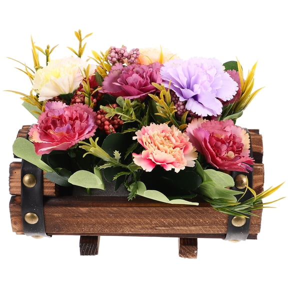 SWETRACE Decorative Artificial Flowers Barrel Shaped Synthetic Material 1 Set Balcony