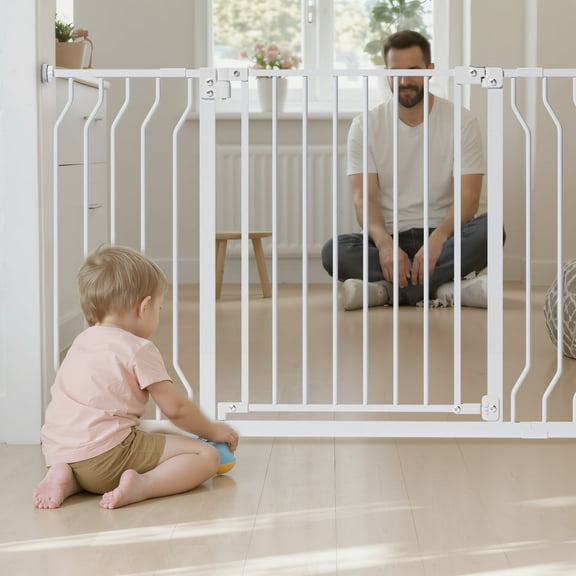 Mutak Baby Gate Safety Stair Gate Dog Fence Doorway 29.5"-43"W x 30"H