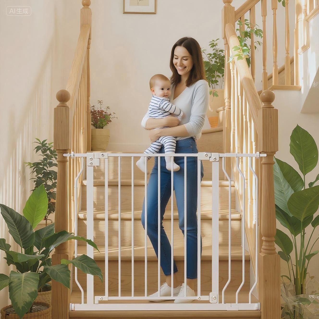 Mutak Baby Gate Safety Stair Gate Dog Fence Doorway 29.5