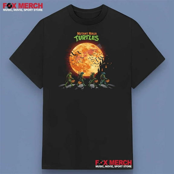 Mutant Ninja Turtles Abbey Road Halloween Shirt ,Black Color,Size M