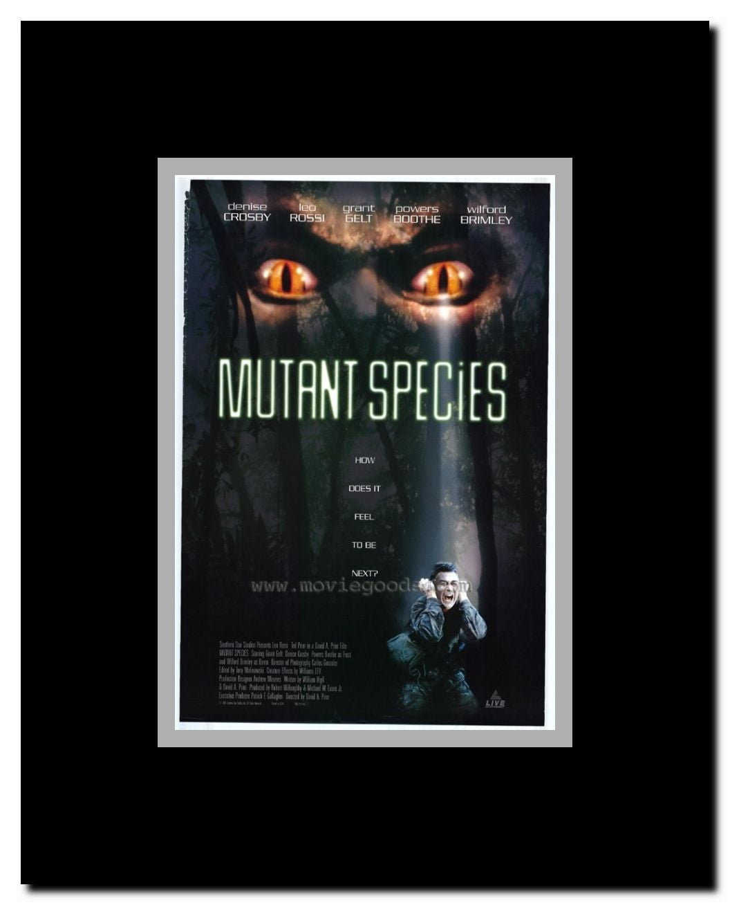 Mutant Species Framed Movie Poster