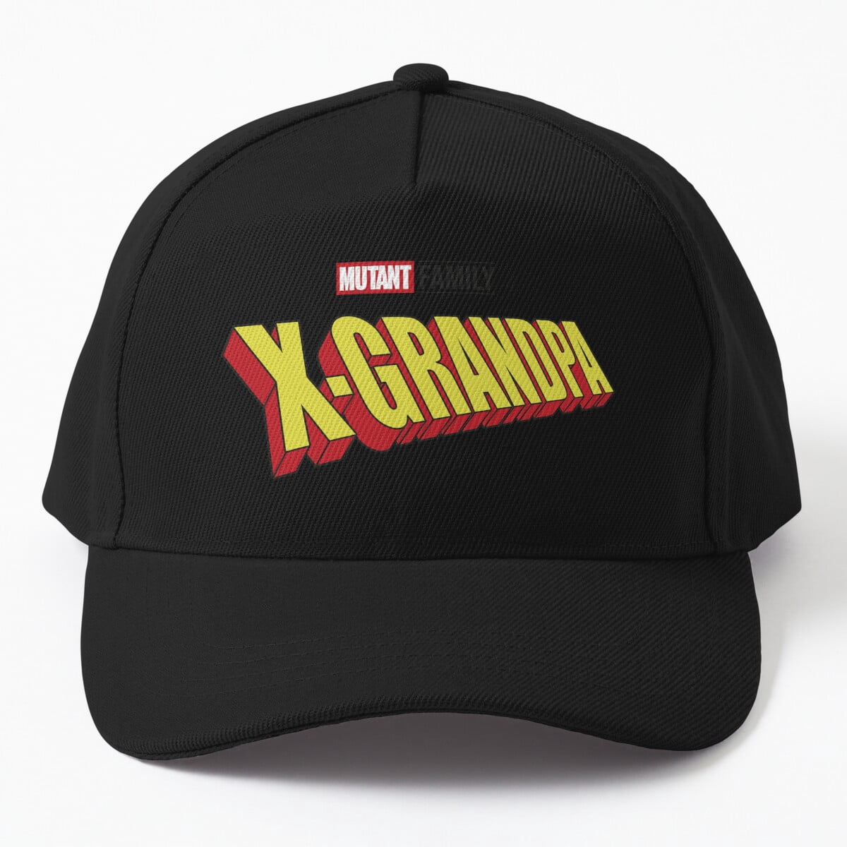Mutant X-Grandpa Baseball Cap, Superpowered Grandfather Character ...