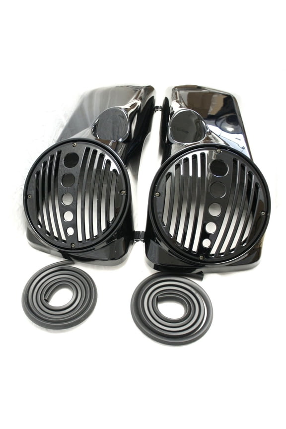 8" Speaker Lids w/ Tweeter port Fits Harley 1994-2013 Touring Models