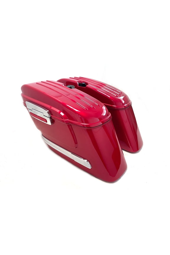 Burgundy Red HL Hard bag Saddlebags fits Yamaha Honda Suzuki Kawasaki