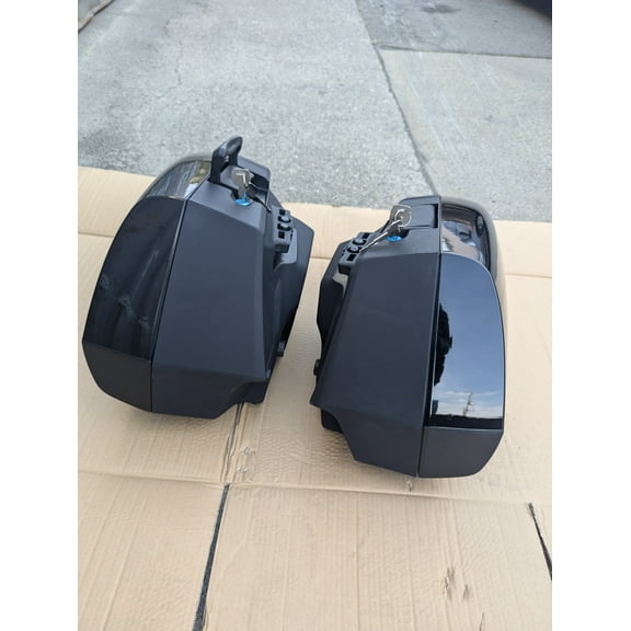 Mutazu Left and Right Black Hard Saddlebags Saddle bags for Honda ST1300 Factory