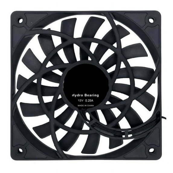 Mute 120mm 12cm PWM Cooling Fan Slim 12mm,New 120X120X12mm DC 12V 0.20A 1400RPM Computer PC Case Chassis Cooler Quiet
