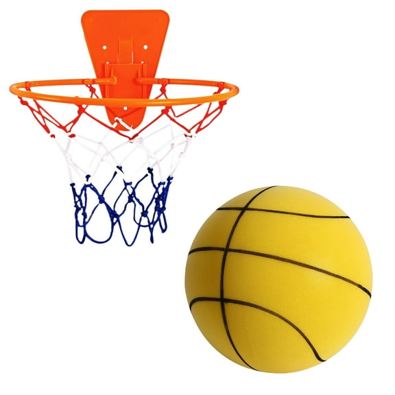 Mute Ball Indoor Children's Silent Basketball Racket Ball Sports Ball Toys Baby Sponge Ball Frame