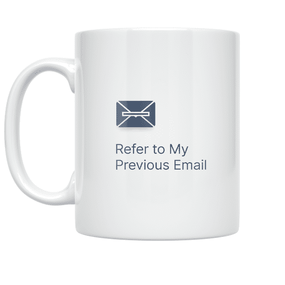 Mute Button Office Humor - Remote Worker - 11 oz Ceramic Coffee Mug
