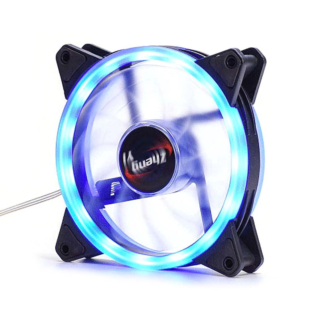 Mute RGB LED Lights Computer PC Case Cooling Fan Cooler Heat ...