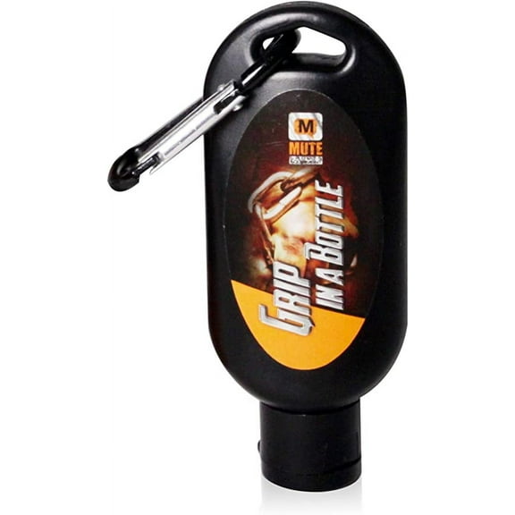 Mute Sports Equipment 50mL Small Liquid Athletic Chalk with Rosin with Carabiner for fitness, disc golf, rock climbing, gymnastics