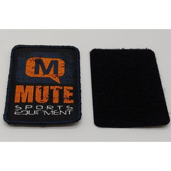 Mute Sports Equipment Hat Patch Velcro or Sew On for Hats, Gym bags, Weight Vest, Backpack, Rucksack