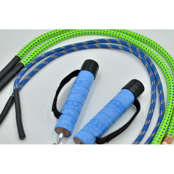 Mute Sports Split Ropes Seated Adaptive Jump Rope PUP  2 oz. per side and Calf Split Ropes 4 oz. per side for wheelchair users or seated fitness