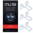 thumbnail image 1 of Mute Snoring Nasal Dilator | Large 3 Pack | Snore Less & Sleep Better | Nasal Strip Alternative | Comfortable Breathing Aids for Better Sleep & Improved Airflow, 1 of 7