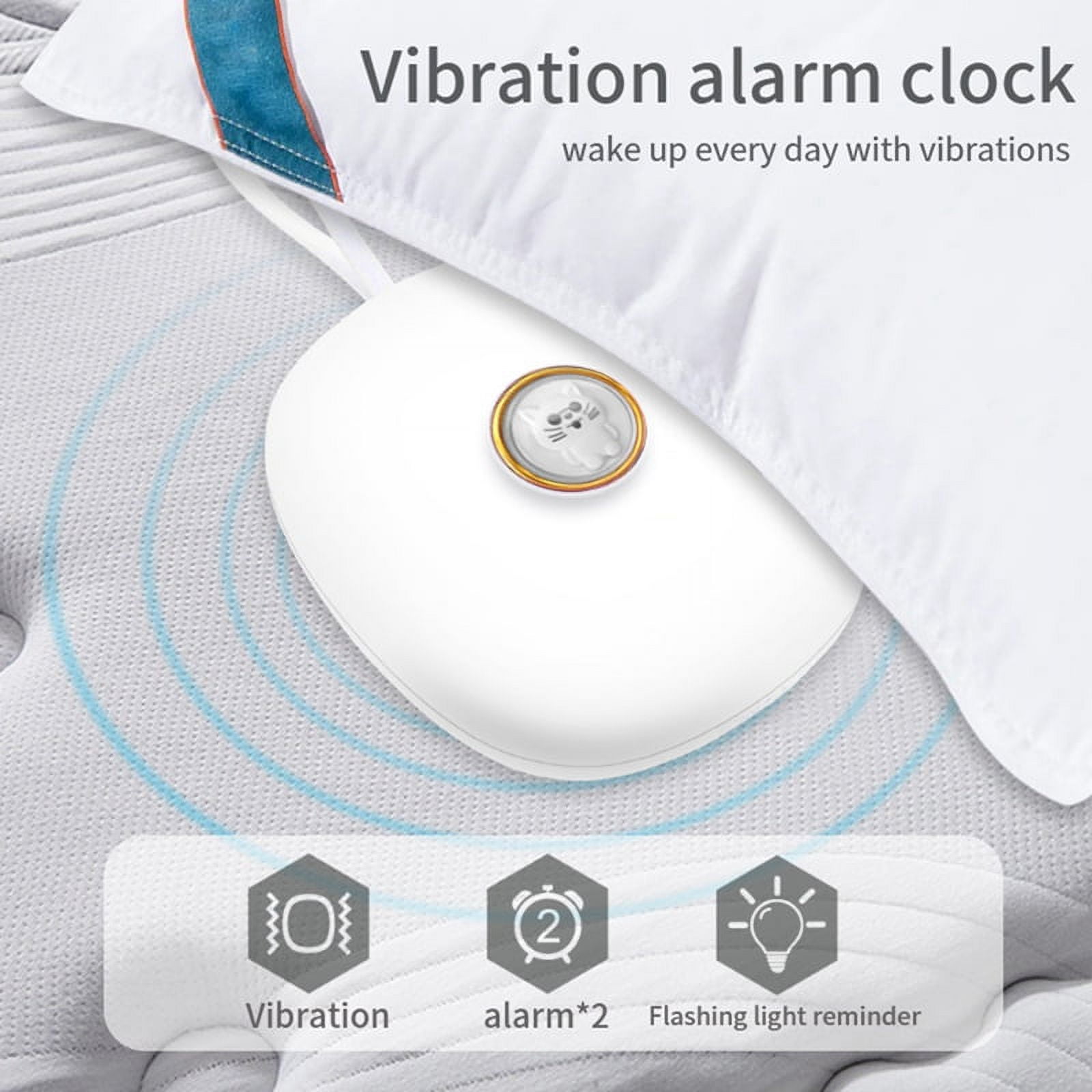 Mute Vibrating Alarm Clock Shaker Impact for Hearing Impaired Snooze