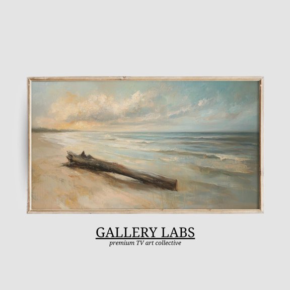 Muted Beach Art • Vintage Coastal