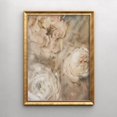 Muted Beige Roses Wall Art Print With Modern Farmhouse French Country ...