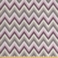 thumbnail image 1 of Muted Colors Fabric by the Yard, Aztec Inspired Pattern of Colorful Waves Zigzags, Decorative Upholstery Fabric for Chairs & Home Accents, Pale Rose Eggplant by Ambesonne, 1 of 4