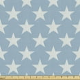 thumbnail image 1 of Ambesonne Muted Colors Fabric by the Yard Upholstery, Simple Striped Stars, 1 Yard, Sky Blue Cadet Blue, 1 of 5