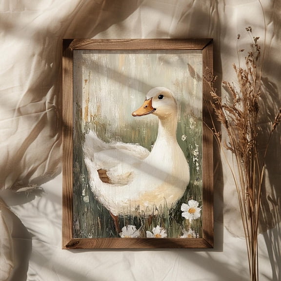 Muted Duck Spring Cottage Farmhouse Decor Wall Art
