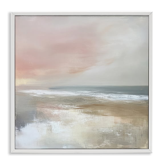 Stupell Industries Muted Landscape Marsh Waters White Framed Giclee Art, design by Petal Prints Design