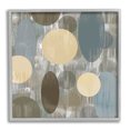 thumbnail image 1 of Muted Layered Circle Shapes Abstract Graphic Art Gray Framed Art Print Wall Art, 1 of 7