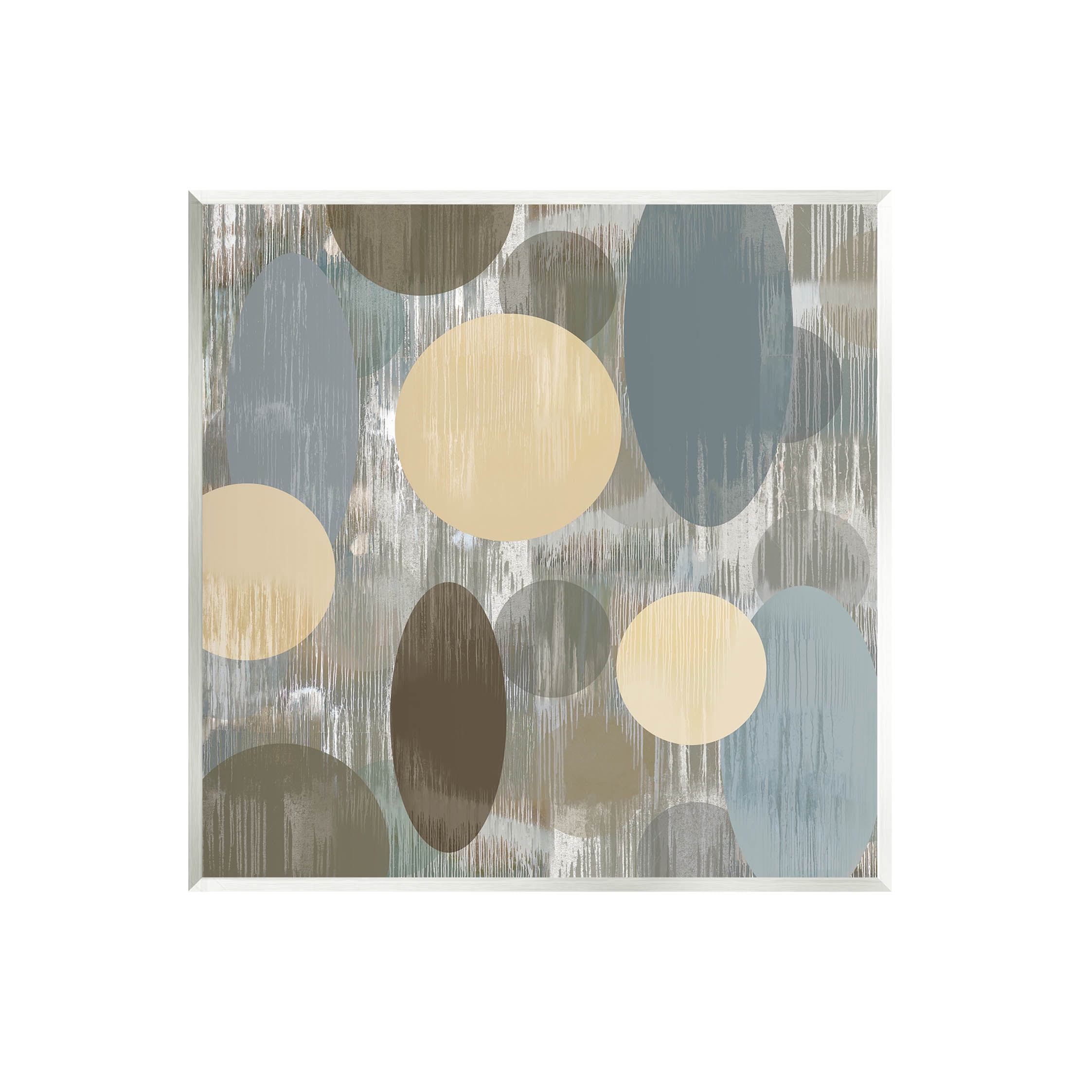 Muted Layered Circle Shapes Abstract Graphic Art Unframed Art Print Wall Art