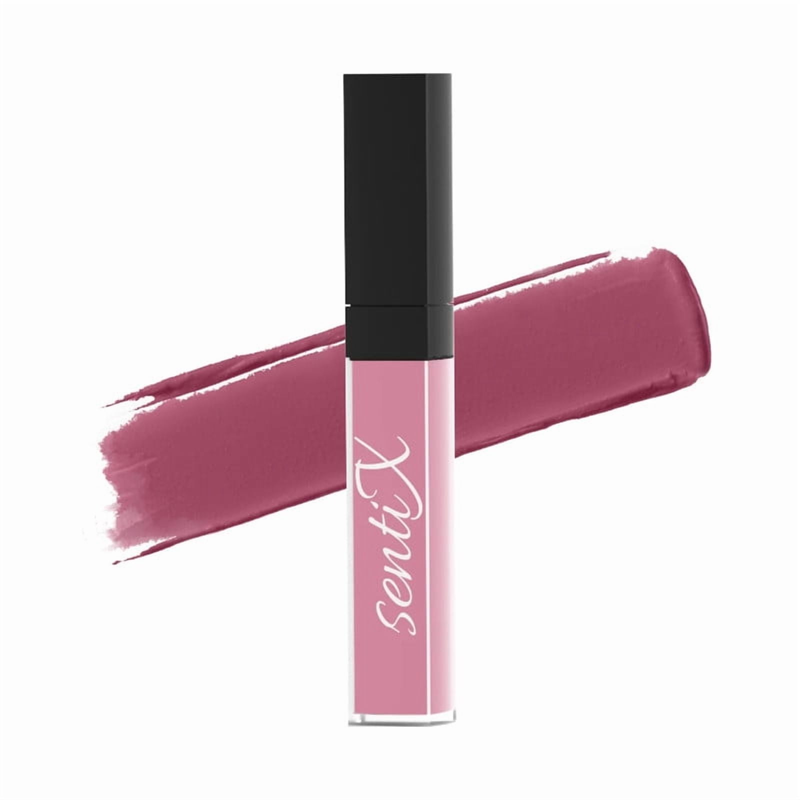 Muted Moments - Liquid lipstick by SentiX, Regular, High Coverage, Lightweight, Vegan, Paraben-Free, with Vitamin E