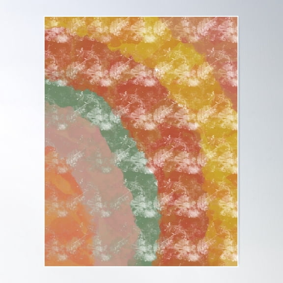 Muted Natural Earth Toned Stone Rainbow Poster Wall Art, Modern Wall Decor For Living Room Bedroom, 8x12 UNFRAMED