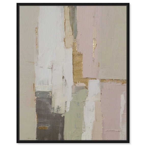 Muted Palette II Canvas Print Neutral Boho Art by Art Remedy, Black Frame, 24 x 30