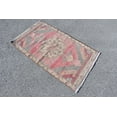 thumbnail image 1 of Muted Rug, Turkish Rug, Pink Rug, 2.6x4.6 ft, Handmade Rug, Small Rug, Oushak Rug, Decor Rug, Organic Rug, Oriental Rug, Vintage Rug, 7882, 1 of 9
