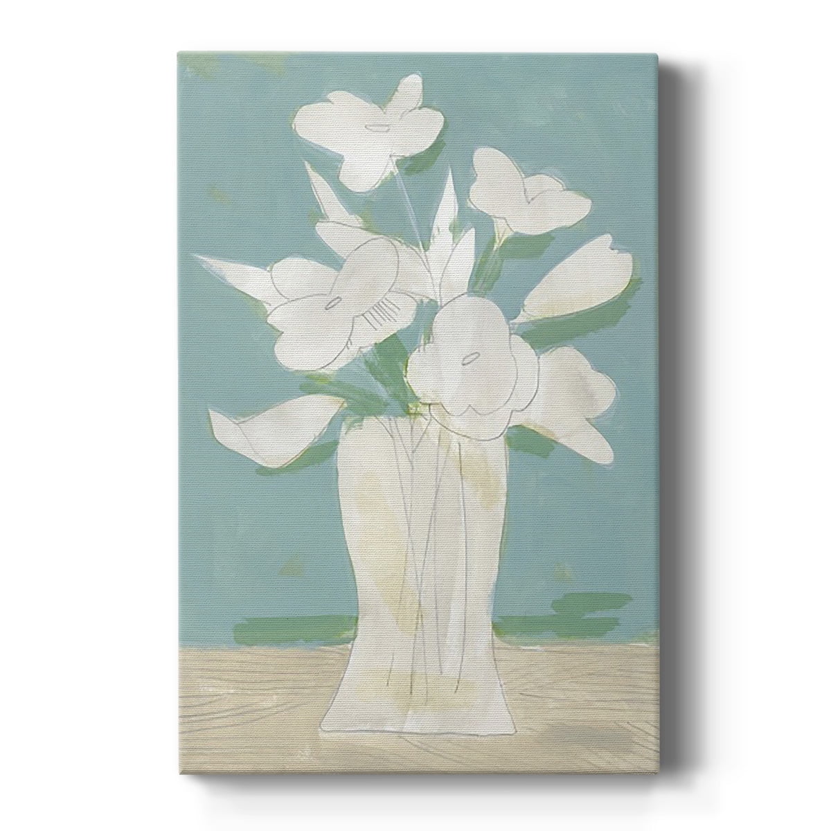 Muted Spring Arrangement I Premium Gallery Wrapped Canvas - Ready to Hang