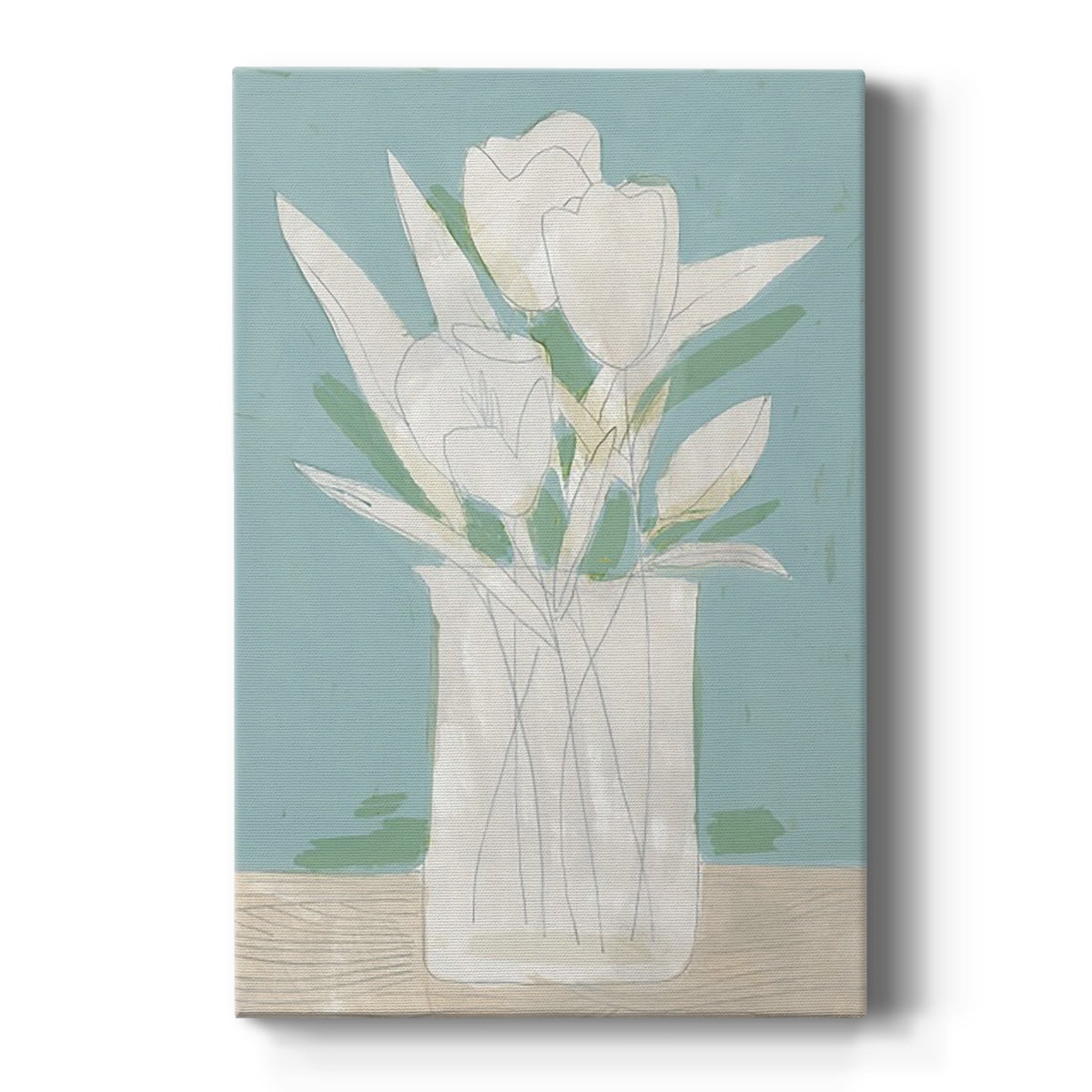 Muted Spring Arrangement II Premium Gallery Wrapped Canvas - Ready to Hang