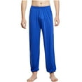 thumbnail image 1 of Mutghys Cotton Pajama Pants for Men Solid Color Elastic Waist Sleep Pants Home Relaxing Soft Comfy Casual Pajama Bottoms S-3XL, 1 of 8
