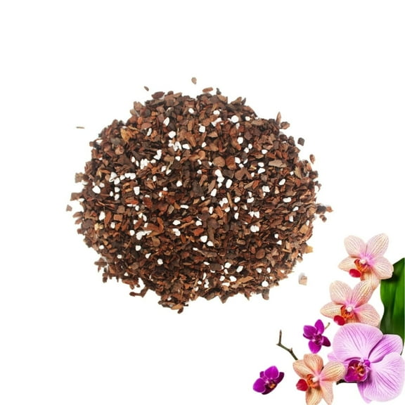 Mutilpurpose Soil Potting Mix,QZS Orchid Bark & Organic Perlite for Plants,Natural Soil Media Has Good Drainage for Planting or Orchid Repotting