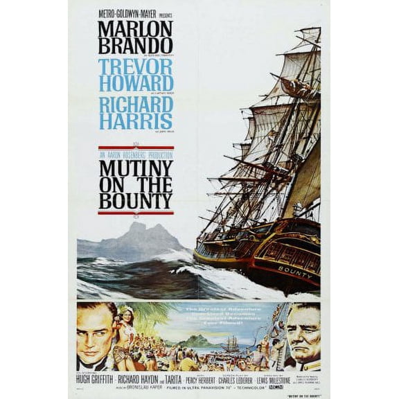 Mutiny On The Bounty Movie Poster 11inx17in Mini Poster 11x17 poster