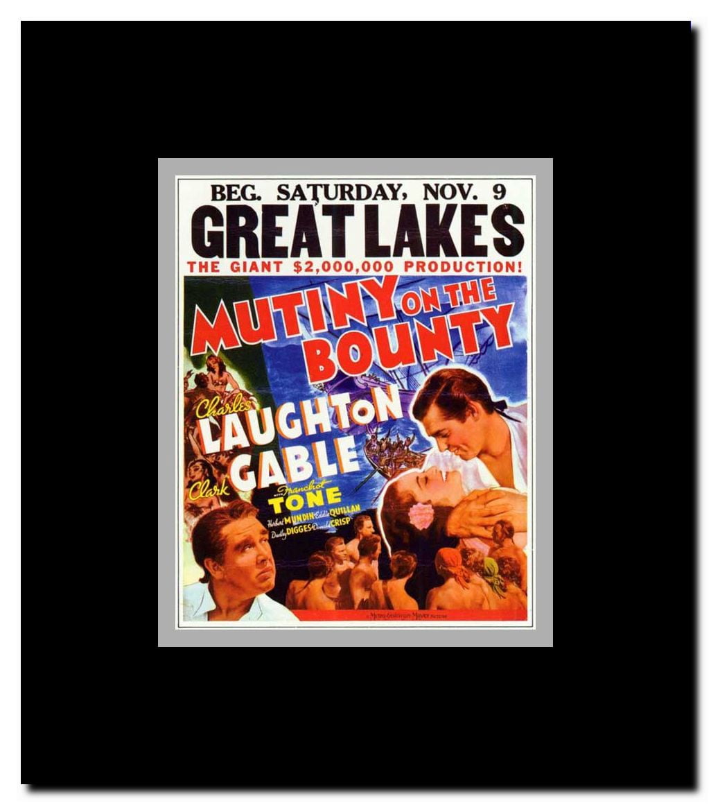 Mutiny on the Bounty Framed Movie Poster