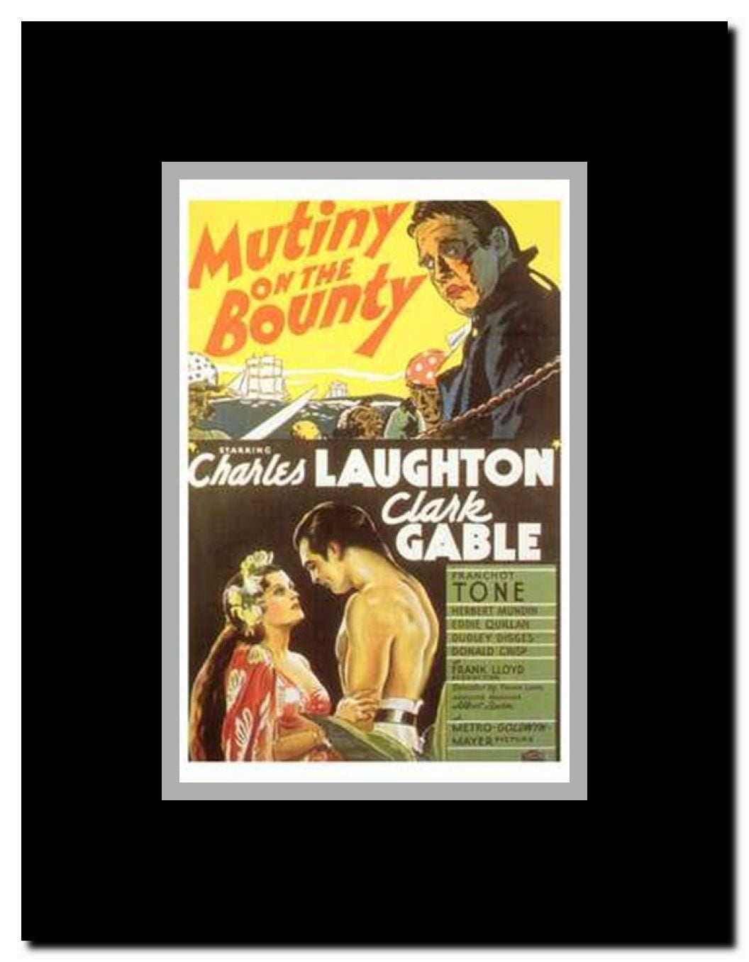 Mutiny on the Bounty Framed Movie Poster