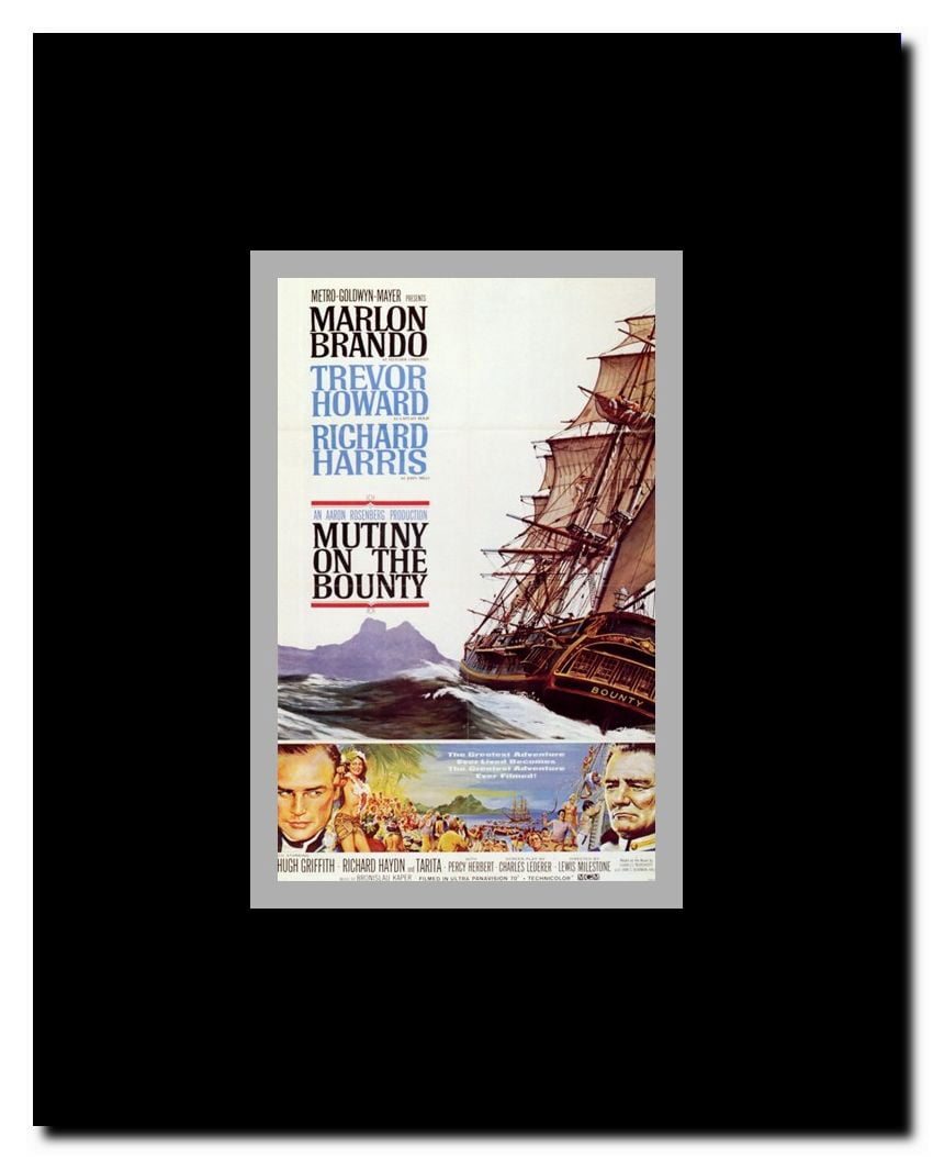 Mutiny on the Bounty Framed Movie Poster
