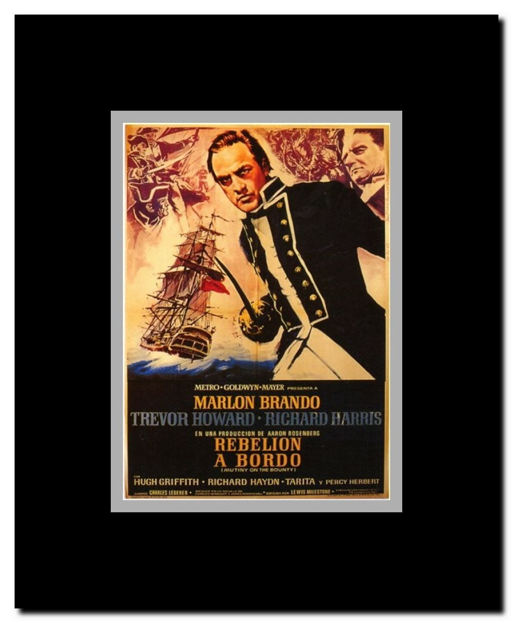 Mutiny on the Bounty Framed Movie Poster