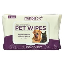 Multipet All-Purpose Pet Wipes for Dogs and Cats, 100 Count