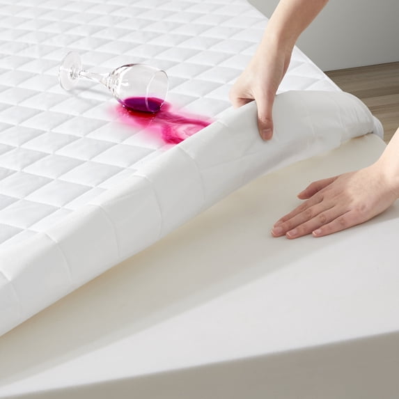 Mutlu Home Goods California King Size Luxury Bamboo Mattress Protector- Waterproof, Ultrasoft & Quiet- Breathable Quilted Mattress Protector- High Comfort & Protection