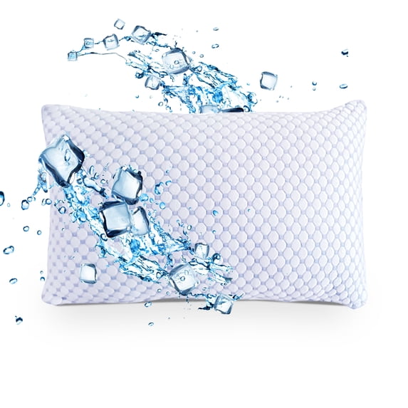 Mutlu Home Goods Luxury Gel Bamboo Pillow For Sleeping, Premium Adjustable Memory Foam Bamboo Pillows, Hypoallergenic,Removable Bamboo Rayon Cover, Bamboo Pillow 1 Pack (King)